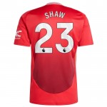 Günstige Fußballtrikots Manchester United Shaw 23 Heimtrikot 2024-25 Kurzarm